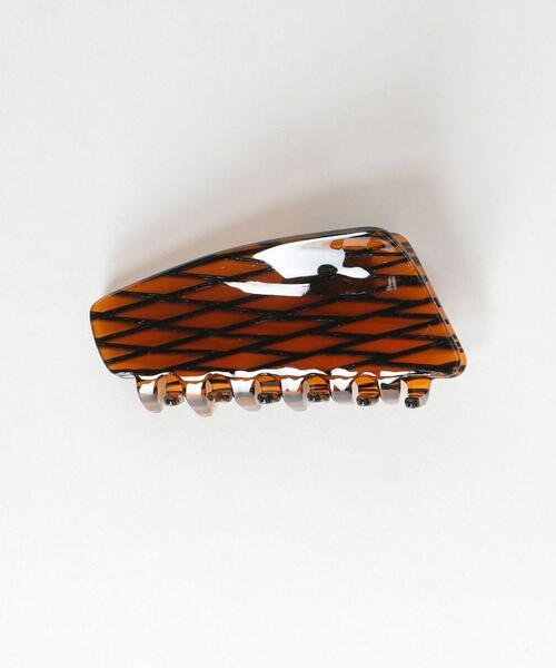 BEAUTY&YOUTH UNITED ARROWS（ビューティーアンドユースユナイテッドアローズ）の「BY トライアングルビッグ クリップ（バレッタ/ヘアクリップ・レディース・ベージュ/その他1/オレンジ系その他/ナチュラル/その他2/ブラウン・FREE）」の4枚目の写真