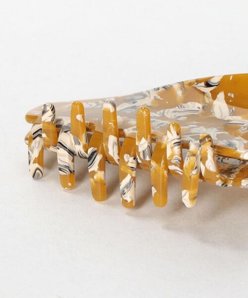 BEAUTY&YOUTH UNITED ARROWS（ビューティーアンドユースユナイテッドアローズ）の「BY トライアングルビッグ クリップ（バレッタ/ヘアクリップ・レディース・ベージュ/その他1/オレンジ系その他/ナチュラル/その他2/ブラウン・FREE）」の8枚目の写真