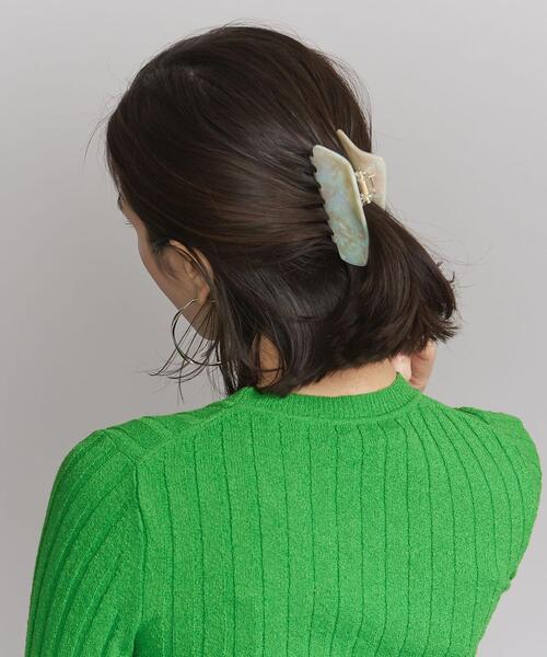 BEAUTY&YOUTH UNITED ARROWS（ビューティーアンドユースユナイテッドアローズ）の「BY トライアングルビッグ クリップ（バレッタ/ヘアクリップ・レディース・ベージュ/その他1/オレンジ系その他/ナチュラル/その他2/ブラウン・FREE）」の19枚目の写真