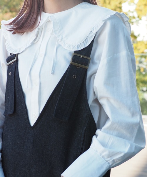 BeAMS DOT(ビームスドット)の「【WEB限定】BeAMS DOT / デニム ロングジャンパースカート(ワンピース・レディース・ホワイト系その他5/ブラック系その他4・FREE)」の13枚目の写真