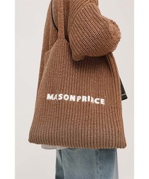 【MASONPRINCE】Brand logo knit tote bag BB1996