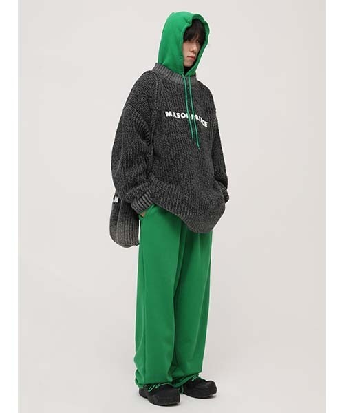 MASONPRINCE(メイソンプリンス)の「【MASONPRINCE】Brand logo knit tote bag BB1996(トートバッグ・メンズ・カーキ/ダークグレー/ブラウン・FREE)」の6枚目の写真