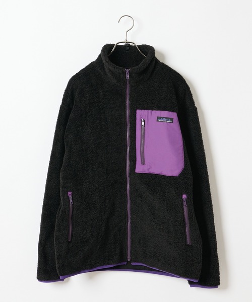 THOUSAND MILE（サウザンドマイル）の「【THOUSAND MILE/サウザンドマイル】別注フリースジップブルゾン（ブルゾン・メンズ・ブラック/キャメル・MEDIUM/LARGE）」の8枚目の写真