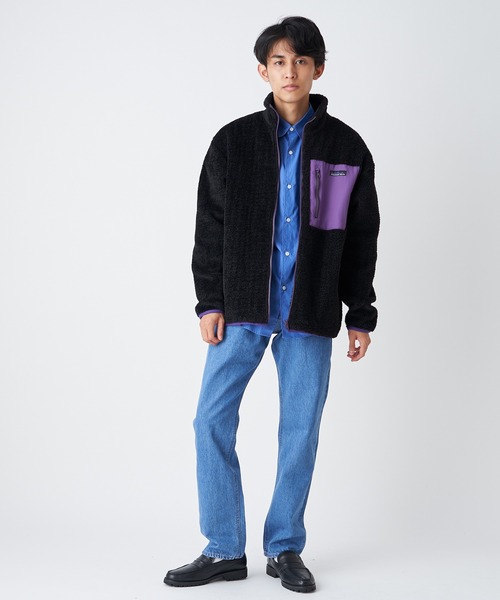 THOUSAND MILE（サウザンドマイル）の「【THOUSAND MILE/サウザンドマイル】別注フリースジップブルゾン（ブルゾン・メンズ・ブラック/キャメル・MEDIUM/LARGE）」の6枚目の写真