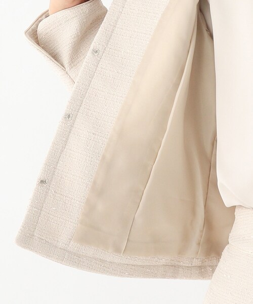 index(インデックス)の「◆ツイードノーカラージャケット【WEB限定サイズ】(スーツジャケット・レディース・ネイビー/アイボリー/ブラック系3・40/38/42/36)」の10枚目の写真