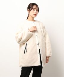 vis-`a-vis | 【WEB限定】着回し万能ミドル丈！リバーシブルキルティングボアブルゾン(ブルゾン)