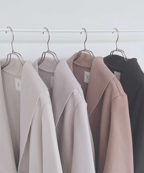 AS KNOW AS plus（アズノゥアズプラス）の「◇Wフェイスロングコート（チェスターコート・レディース・ブラック/アイボリー/モカ/グレイッシュベージュ・FREE）」の11枚目の写真