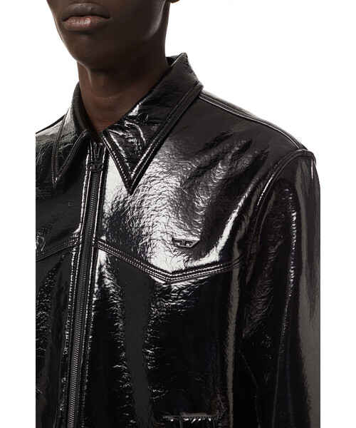 DIESEL(ディーゼル)の「メンズ ジャケット ブラッシュドコットン(ライダースジャケット・メンズ・ブラック/レッド・X-SMALL/XX-LARGE/LARGE/X-LARGE/SMALL/MEDIUM)」の9枚目の写真