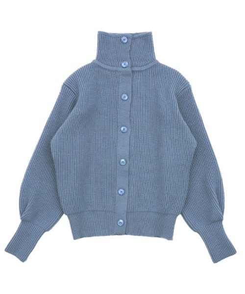 2021 AW ハイネックリブニットカーディガン（カーディガン/ボレロ