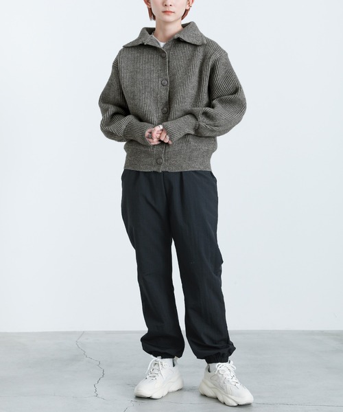 select MOCA(セレクトモカ)の「2021 AW ハイネックリブニットカーディガン(カーディガン/ボレロ・レディース・グレー/ブルー/アイボリー・FREE)」の5枚目の写真
