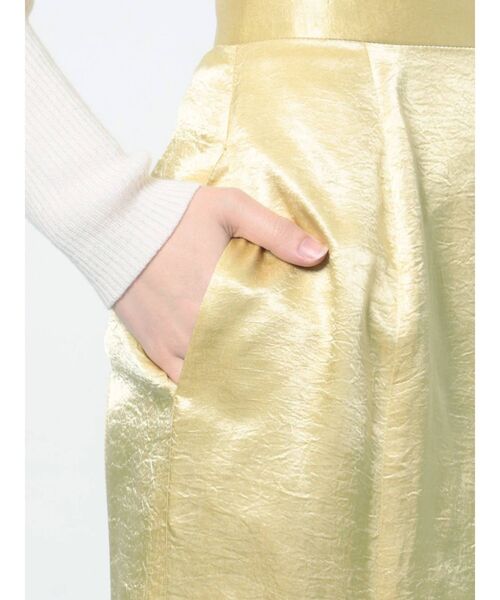 LAGUNAMOON(ラグナムーン)の「メロンヴィンテージサテンスカート(スカート・レディース・ライトグレー/チャコールグレー/イエロー・SMALL/MEDIUM)」の17枚目の写真