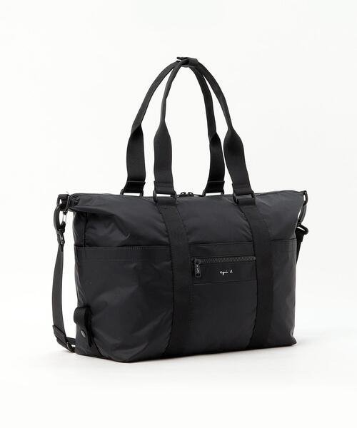 agnes b.(アニエスベー)の「2wayボストンバッグ (QAT01-01)(ボストンバッグ・レディース・ブラック・FREE)」の3枚目の写真