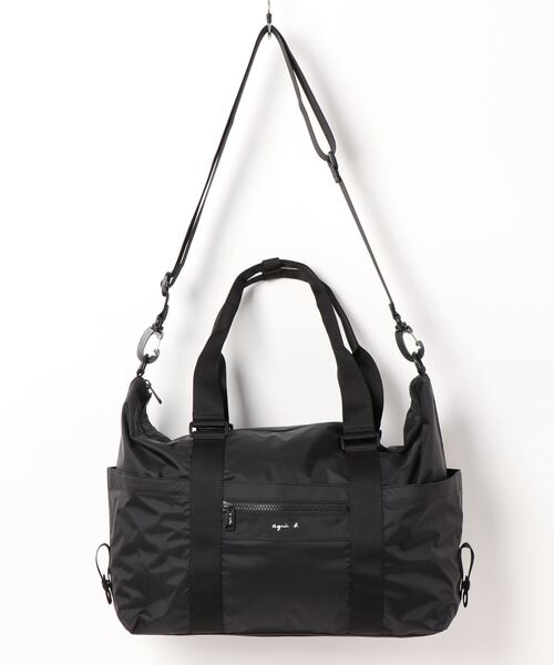 agnes b.(アニエスベー)の「2wayボストンバッグ (QAT01-01)(ボストンバッグ・レディース・ブラック・FREE)」の12枚目の写真