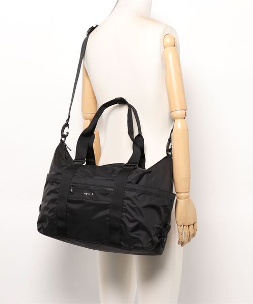 agnes b.(アニエスベー)の「2wayボストンバッグ (QAT01-01)(ボストンバッグ・レディース・ブラック・FREE)」の10枚目の写真