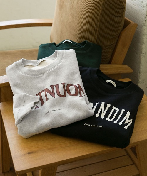 URBAN RESEARCH DOORS（アーバンリサーチドアーズ）の「裏起毛カレッジプリントスウェット（スウェット・メンズ・ネイビー/グリーン/ホワイト系その他・40/38）」の15枚目の写真