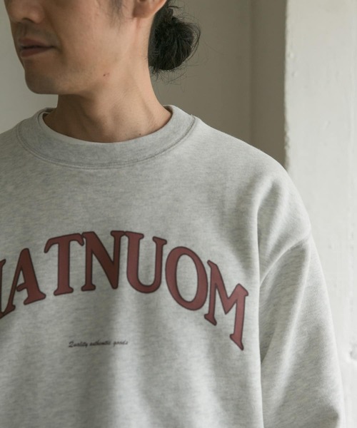 URBAN RESEARCH DOORS（アーバンリサーチドアーズ）の「裏起毛カレッジプリントスウェット（スウェット・メンズ・ネイビー/グリーン/ホワイト系その他・40/38）」の6枚目の写真