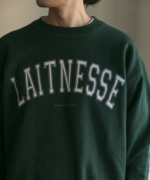 URBAN RESEARCH DOORS（アーバンリサーチドアーズ）の「裏起毛カレッジプリントスウェット（スウェット・メンズ・ネイビー/グリーン/ホワイト系その他・40/38）」の9枚目の写真