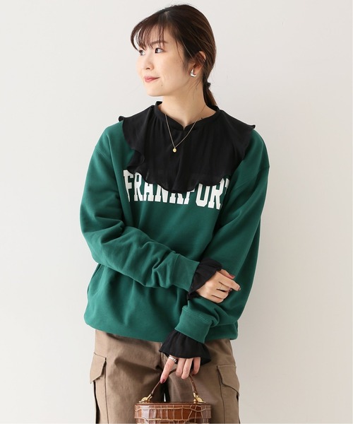 SLOBE IENA（スローブイエナ）の「フリルカラーブラウス【手洗い可能】◆（シャツ/ブラウス・レディース・ラベンダー/アイボリー/ブラック・FREE）」の4枚目の写真