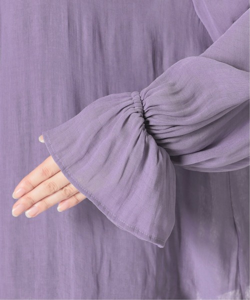 SLOBE IENA（スローブイエナ）の「フリルカラーブラウス【手洗い可能】◆（シャツ/ブラウス・レディース・ラベンダー/アイボリー/ブラック・FREE）」の10枚目の写真