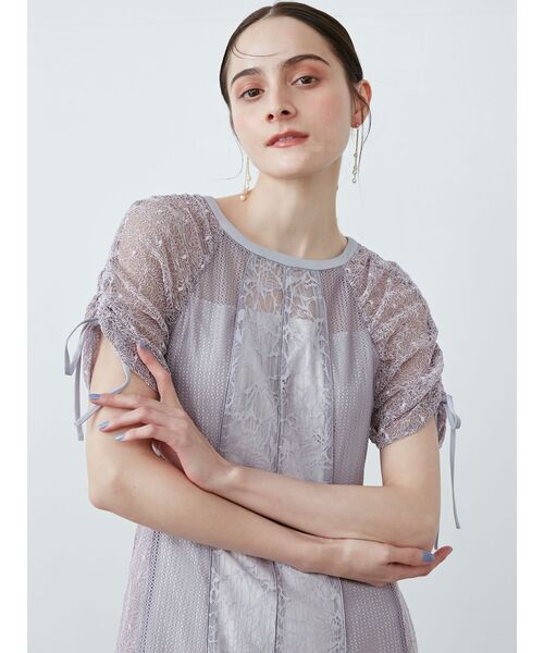 LAGUNAMOON（ラグナムーン）の「LADYフェイクパールアシンメトリーピアス（ピアス（両耳用）・レディース・アイボリー・FREE）」の4枚目の写真