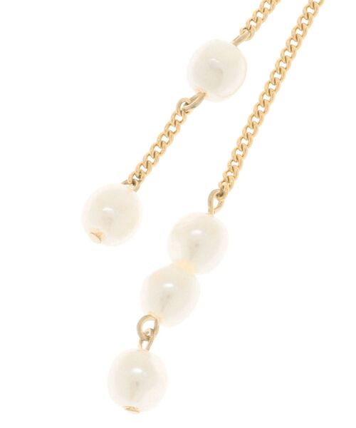 LAGUNAMOON（ラグナムーン）の「LADYフェイクパールアシンメトリーピアス（ピアス（両耳用）・レディース・アイボリー・FREE）」の10枚目の写真