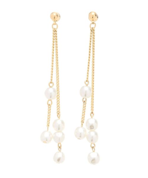 LAGUNAMOON（ラグナムーン）の「LADYフェイクパールアシンメトリーピアス（ピアス（両耳用）・レディース・アイボリー・FREE）」の11枚目の写真