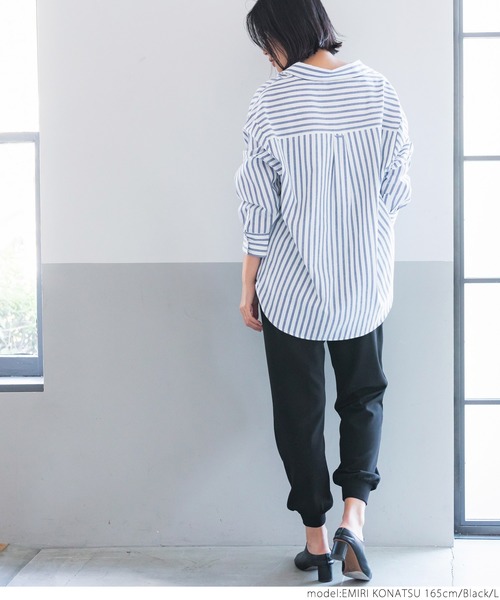 coca(coca)(コカ)の「ピンタックジョガーパンツ(その他パンツ・レディース・ブラック・M/L)」の6枚目の写真