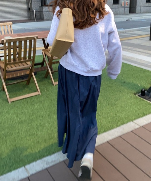 LAUIR(ラウアー)の「コットンスカート(スカート・レディース・ベージュ/ブラウン/ホワイト/ダークネイビー/ブラック・LARGE/X-LARGE/MEDIUM)」の15枚目の写真