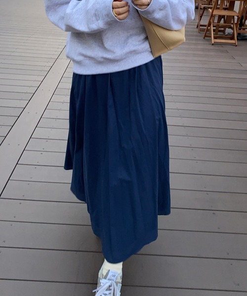 LAUIR(ラウアー)の「コットンスカート(スカート・レディース・ベージュ/ブラウン/ホワイト/ダークネイビー/ブラック・LARGE/X-LARGE/MEDIUM)」の16枚目の写真