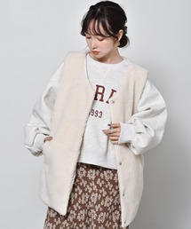 RETRO GIRL | キルトボアリバーベスト(ベスト)