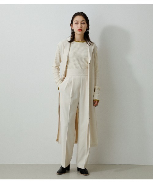 AZUL by moussy（アズールバイマウジー）の「TWILL TAILORED VEST/ツイルテイラードベスト（ベスト・レディース・ライトブルー/スモークピンク/チャコールグレー/アイボリー・MEDIUM/SMALL）」の6枚目の写真