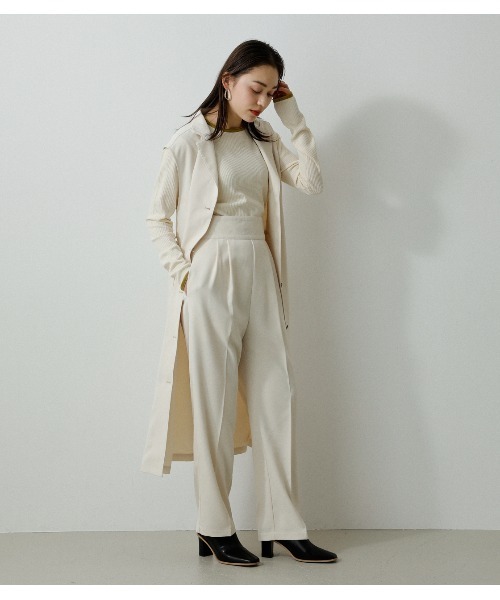 AZUL by moussy（アズールバイマウジー）の「TWILL TAILORED VEST/ツイルテイラードベスト（ベスト・レディース・ライトブルー/スモークピンク/チャコールグレー/アイボリー・MEDIUM/SMALL）」の7枚目の写真