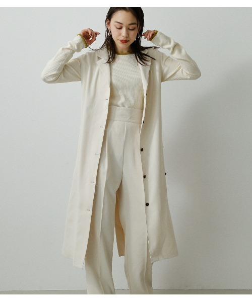 AZUL by moussy（アズールバイマウジー）の「TWILL TAILORED VEST/ツイルテイラードベスト（ベスト・レディース・ライトブルー/スモークピンク/チャコールグレー/アイボリー・MEDIUM/SMALL）」の8枚目の写真