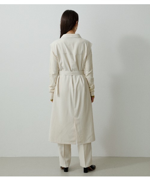 AZUL by moussy（アズールバイマウジー）の「TWILL TAILORED VEST/ツイルテイラードベスト（ベスト・レディース・ライトブルー/スモークピンク/チャコールグレー/アイボリー・MEDIUM/SMALL）」の10枚目の写真