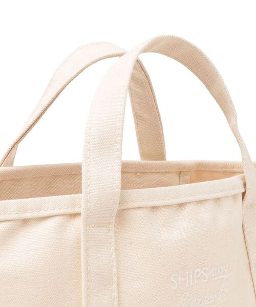 SHIPS any（シップス エニィ）の「*SHIPS any: STANDARD エンブレムロゴ トートバッグ M◇（トートバッグ・メンズ・オフホワイト・MEDIUM）」の7枚目の写真