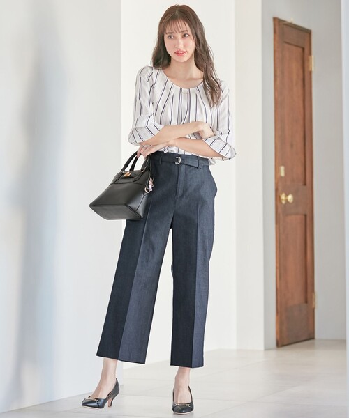 ANY SIS（エニィスィス）の「【洗える】ラッフルフレアージョーゼット ブラウス（シャツ/ブラウス・レディース・ホワイト系/ライトグレー系1/ネイビー系1/ライラック系・2）」の22枚目の写真