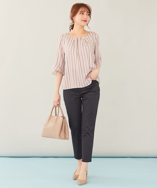 ANY SIS（エニィスィス）の「【洗える】ラッフルフレアージョーゼット ブラウス（シャツ/ブラウス・レディース・ホワイト系/ライトグレー系1/ネイビー系1/ライラック系・2）」の21枚目の写真
