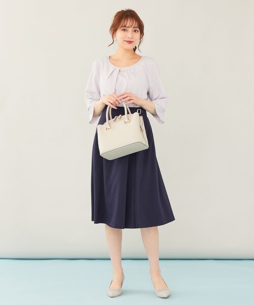 ANY SIS（エニィスィス）の「【洗える】ラッフルフレアージョーゼット ブラウス（シャツ/ブラウス・レディース・ホワイト系/ライトグレー系1/ネイビー系1/ライラック系・2）」の18枚目の写真