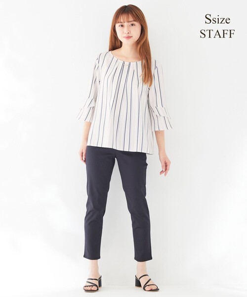 ANY SIS（エニィスィス）の「【洗える】ラッフルフレアージョーゼット ブラウス（シャツ/ブラウス・レディース・ホワイト系/ライトグレー系1/ネイビー系1/ライラック系・2）」の17枚目の写真