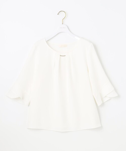 ANY SIS（エニィスィス）の「【洗える】ラッフルフレアージョーゼット ブラウス（シャツ/ブラウス・レディース・ホワイト系/ライトグレー系1/ネイビー系1/ライラック系・2）」の15枚目の写真