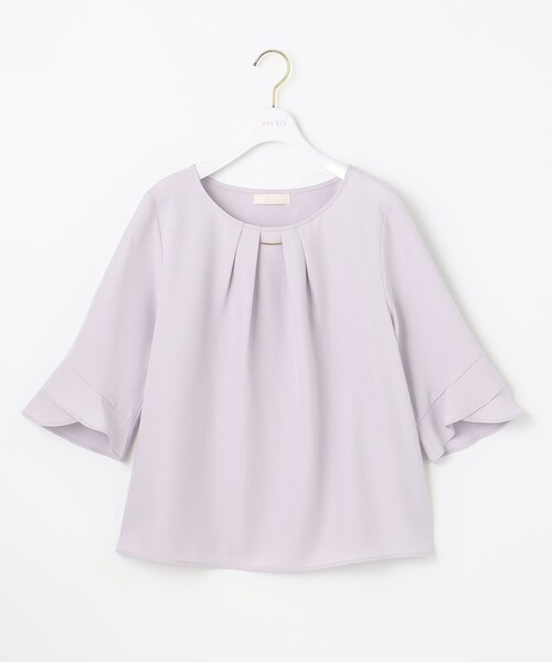 ANY SIS（エニィスィス）の「【洗える】ラッフルフレアージョーゼット ブラウス（シャツ/ブラウス・レディース・ホワイト系/ライトグレー系1/ネイビー系1/ライラック系・2）」の14枚目の写真