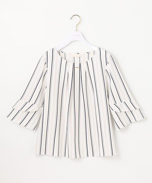 ANY SIS（エニィスィス）の「【洗える】ラッフルフレアージョーゼット ブラウス（シャツ/ブラウス・レディース・ホワイト系/ライトグレー系1/ネイビー系1/ライラック系・2）」の13枚目の写真