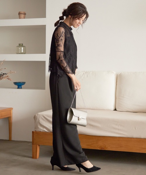 Kana（カナ）の「レーストップス/ワイドパンツ 結婚式 お呼ばれ
