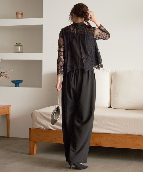 Kana（カナ）の「レーストップス/ワイドパンツ 結婚式 お呼ばれ