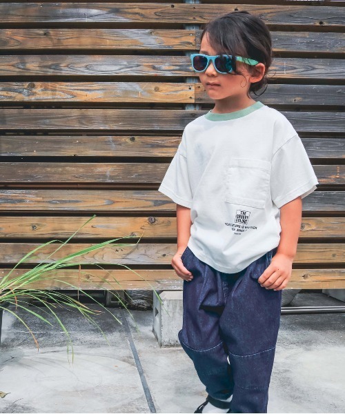 GROOVY COLORS(グルービーカラーズ)の「8ozデニム 2タック ロングパンツ(その他パンツ・キッズ・ネイビー/ブルー・100/110/120)」の1枚目の写真