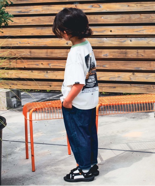 GROOVY COLORS(グルービーカラーズ)の「8ozデニム 2タック ロングパンツ(その他パンツ・キッズ・ネイビー/ブルー・100/110/120)」の6枚目の写真