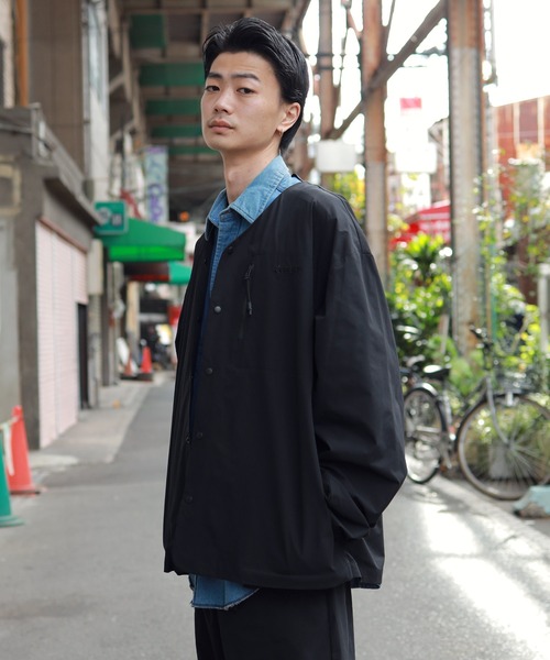 【ユニセックスで着用可能】GERRY/ジェリー別注コラボオーバーサイズノーカラーカーディガンジャケット