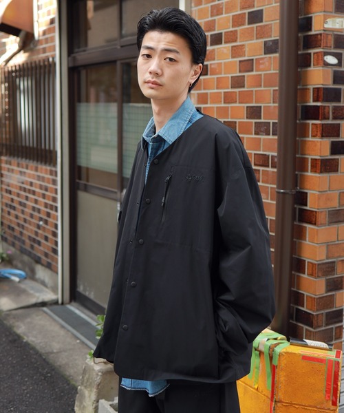 【ユニセックスで着用可能】GERRY/ジェリー別注コラボオーバーサイズノーカラーカーディガンジャケット