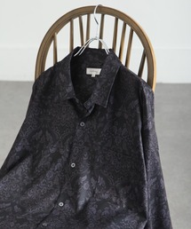 NILWAY | レトロ総柄トロミジョーゼット長袖オーバーサイズシャツ(シャツ/ブラウス)