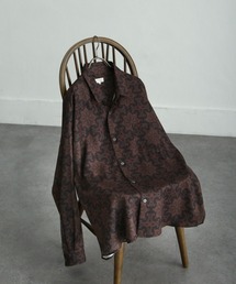 NILWAY | レトロ総柄トロミジョーゼット長袖オーバーサイズシャツ(シャツ/ブラウス)